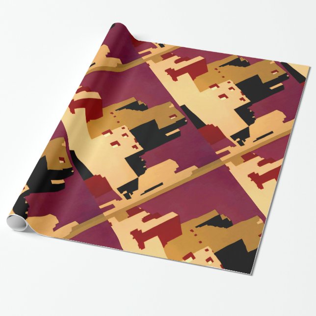 Western Southwest Pueblo WPA National Geschenkpapier (Ungerollt)