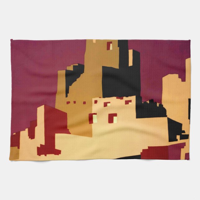 Western Southwest Pueblo WPA National Geschirrtuch (Horizontal)