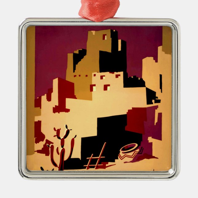 Western Southwest Pueblo WPA National Silbernes Ornament (Vorne)