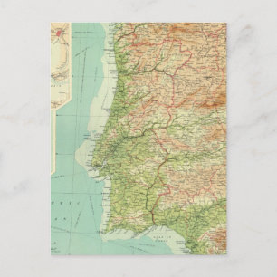 Western Spanien/Portugal Postkarte