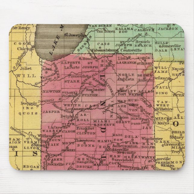 Western Staaten 2 Mousepad (Vorne)