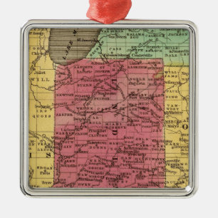 Western-Staaten 2 Silbernes Ornament