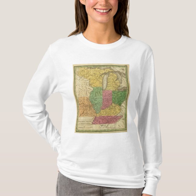 Western-Staaten, Gebiete T-Shirt (Vorderseite)