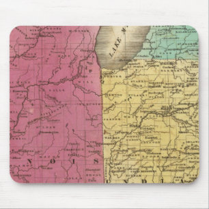 Western-Staaten mit Einspielkarte von Oberer Michi Mousepad