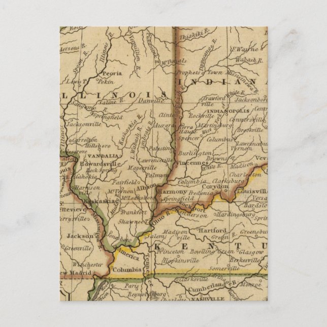 Western Staaten Postkarte (Vorderseite)
