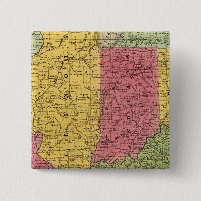 Western Staaten, USA Button (Vorderseite)