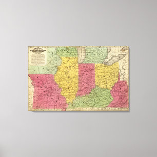 Western-Staaten, USA Leinwanddruck