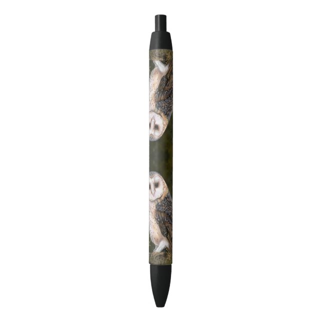 Western Stall Owl Pen - Malerei Kugelschreiber (Vorderseite Vertikal)