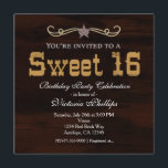 Western Star Country SWEET 16 GEBURTSTAG Einladung<br><div class="desc">Western Star Country SWEET 16 GEBURTSTAGLICHE Einladungen.</div>