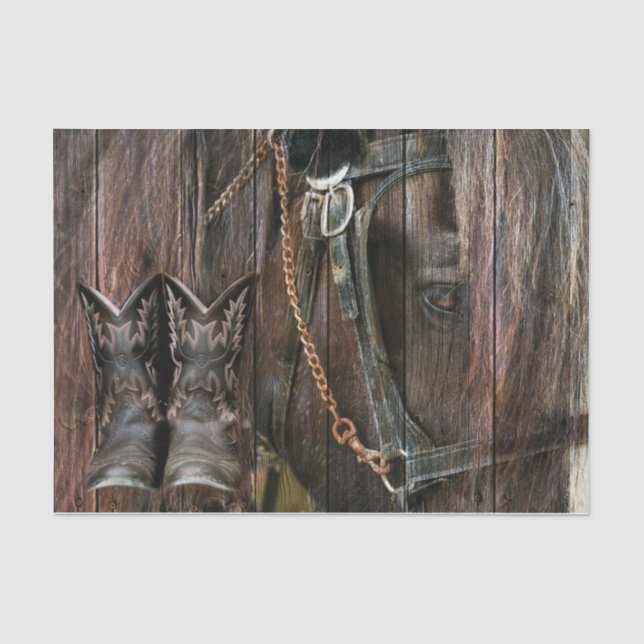 Western Stiefel und Cowboystiefel Seidenpapier (Vorderseite)
