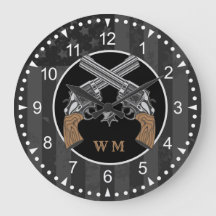 Western-Stil überquert Gewehre mit Monogramm