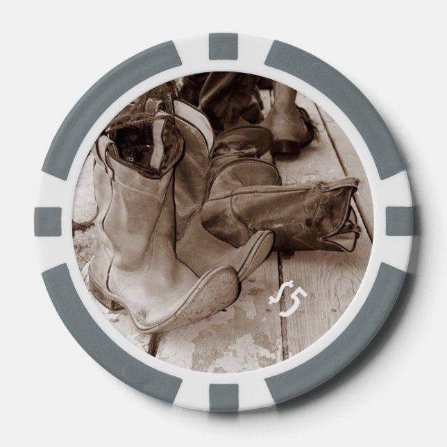 Western stimuliert Poker-Chips, individuell anpass Pokerchips (Vorderseite)