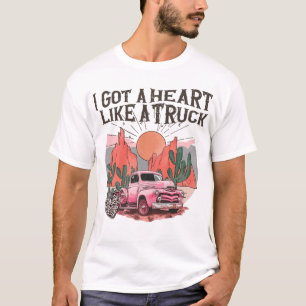 Western Sunset Cowgirl ich Got ein Herz wie ein LK T-Shirt