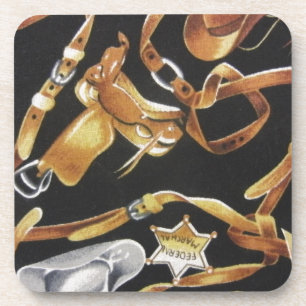 Western Tack Getränkeuntersetzer