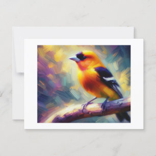 Western Tanager Bird, Carte postale
