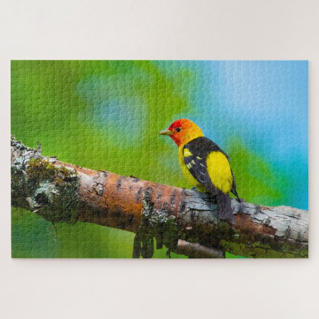 Western Tanager Super Challenging Bird Lover (Horizontal)
