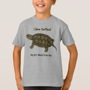 Western-Teich-Schildkröte T-Shirt