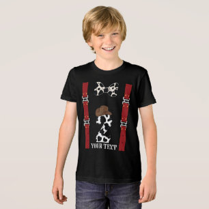 Western Theme mit Kuhdruck Cowboy 2. Geburtstag Tri-Blend Shirt