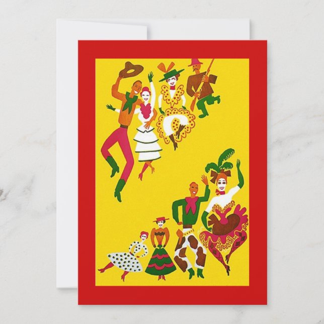 WESTERN THEME PARTY EINLADUNG ~ EZ2 ZOLLTISIEREN (Vorderseite)