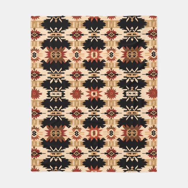 Western Throw Blanket - Gemütlicher Südwestkonzern Fleecedecke (Vorderseite)