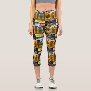 Western-Tierfilmplakat-Parodie Capri Leggings