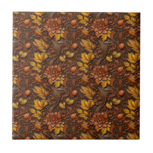 Western Toolted Leather Keramik Tile Fliese