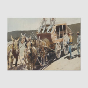Western "Trail Drive" von Edward Borein Seidenpapier