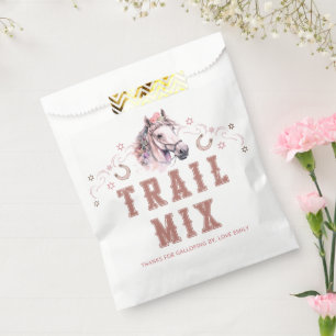 Western Trail Mix Gefallen Beutel - Pink Cowgirl T Geschenktütchen