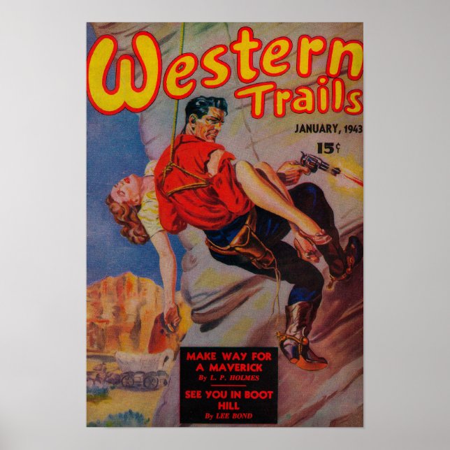 Western Trails Magazine Titelseite 3 Poster (Vorne)