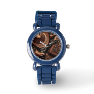 Western Trio: Hut, Stiefel, Revolver Armbanduhr