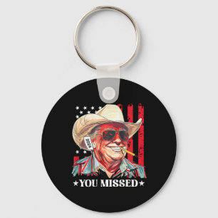 Western Trump Cowboy Du verpasst Trump 2025 US-Fla Schlüsselanhänger