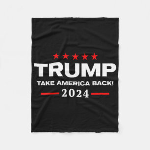Western Trump Cowboy Sie haben Trump 2024 verpasst Fleecedecke