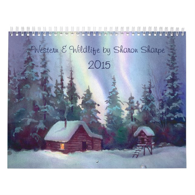 WESTERN-u. TIER-SZENEN 2016 durch SHARON SHARPE Kalender (Titelbild)