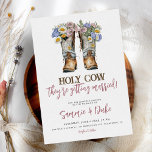 Western und Country Blume Boots Rustikale Hochzeit Einladung<br><div class="desc">Western und Country Blume stimulieren Rustikale Hochzeitseinladung</div>