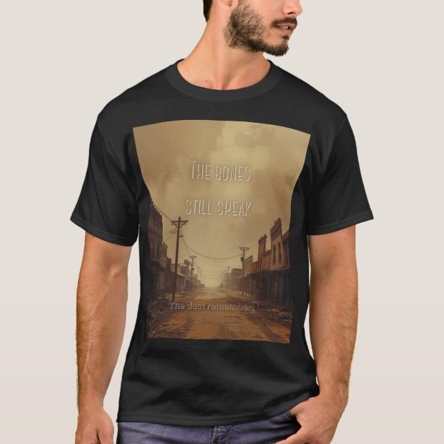 Western Underground Street Black Unisex T-shirt (Devant)