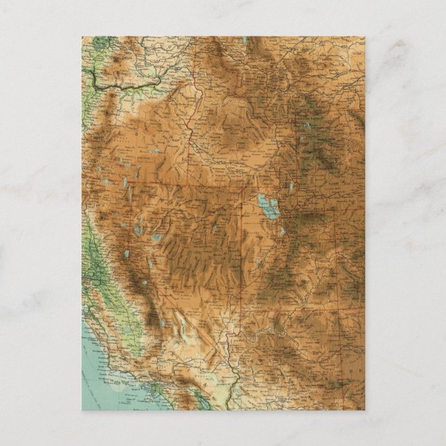 Western United Staaten Postkarte (Vorderseite)