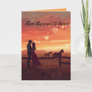 Western Valentine’s Day Card Feiertagskarte