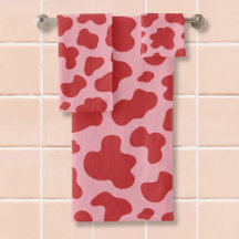 Western Valentines Day Cow Print Cowgirl Pink Red