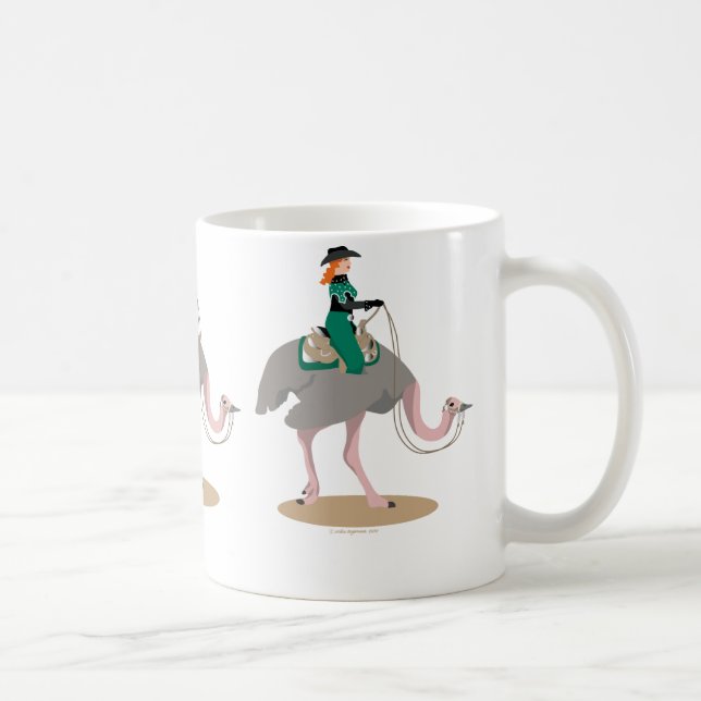 Western-VergnügenOstrich Kaffeetasse (Rechts)