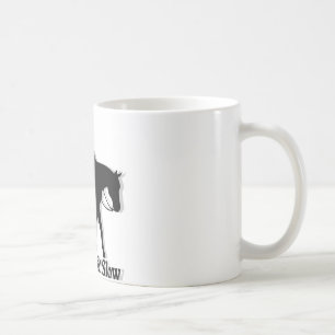 Western-Vergnügens-Pferd niedrig und langsam Kaffeetasse