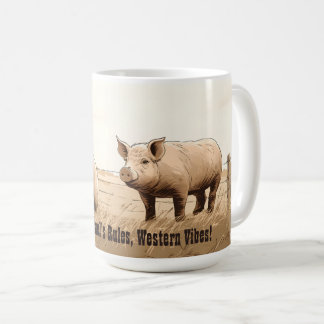 Western Vibes! Geschenk des bearbeitbaren Mannes Kaffeetasse