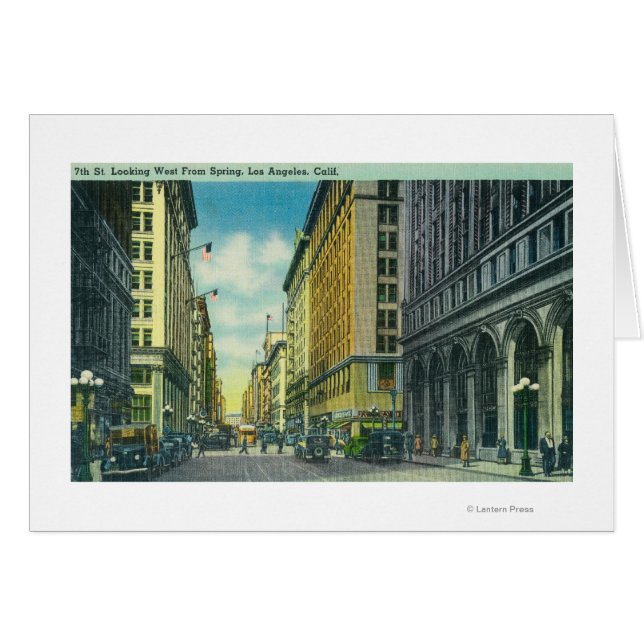 Western View 7th Street von der Spring Street (Vorderseite (Horizontal))