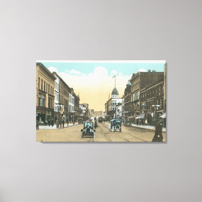 Western View of Court Street Leinwanddruck (Vorderseite)