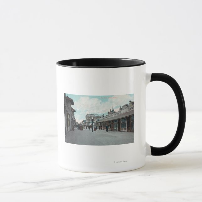 Western View von PikeLong Beach, CA Tasse (Rechts)