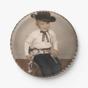 Western Vintag Cowboy Kid Party Teller