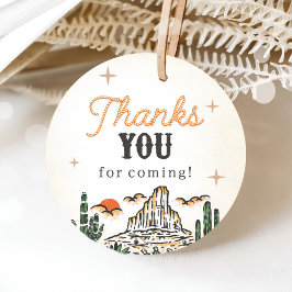 Western Vintag Wüste Erste Rodeo 1. Geburtstag Geschenkanhänger