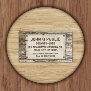 Western Vintage Visitenkarten Visitenkarte