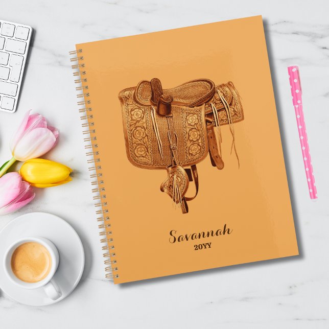 Western Vintager Sattel, Cowgirl, Einfach personal Planer (Von Creator hochgeladen)
