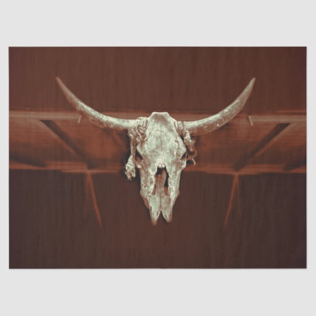 Western von Bull Skull Brawn Seidenpapier (Vorderseite)