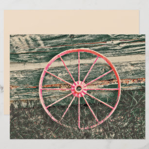 Western Wagon Rustikales Rotes Land Vintag